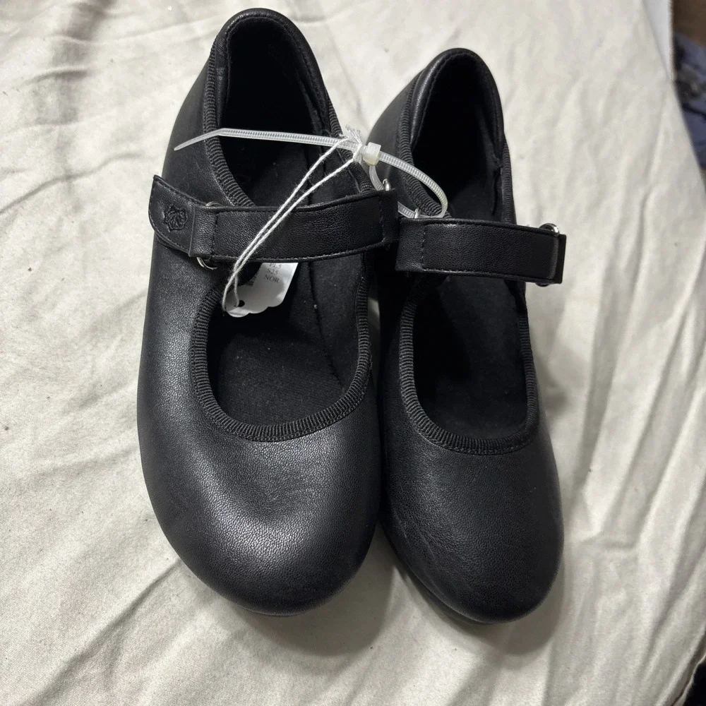 Dream Pairs Little Girl Tap Dance Shoes Mary Jane Easy Strap Black Size 13